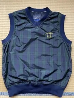 Poarliy Gates ゴルフ　ナイロン　ベスト　チェック柄