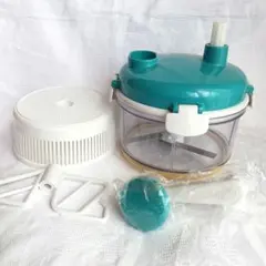 【未使用】フードチョッパー 多機能調理器具 3枚刃 撹拌アタッチメント　水切り網のサムネイル