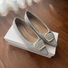 natural couture バックル ポイントパンプスのサムネイル