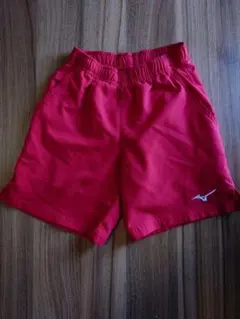 mizuno ハーフパンツ　130サイズ　赤