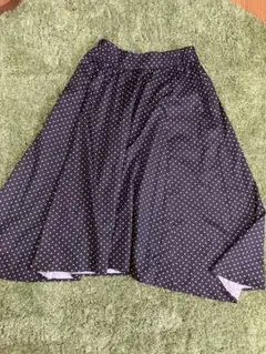 earth music&ecology ドット柄フレアスカート フリー