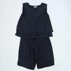 GLOBAL WORK セットアップ ノースリーブ パンツ ネイビー XLのサムネイル