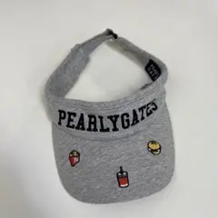PEARLY GATES グレー バイザー ゴルフ