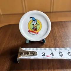ディズニー ドナルドダック レトロ ミニ絵皿 豆皿 スタンド付き
