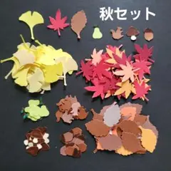 クラフトパンチ 花 イチョウ もみじ アルバム 秋 リーフ No.83