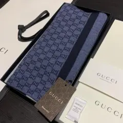 新品正規✨GUCCIマフラー✨グッチマフラー❗️箱紙袋セット　グッチ　メンズ 新品✨GUCCIマフラー❗️箱紙袋セット✨グッチマフラー グッチ