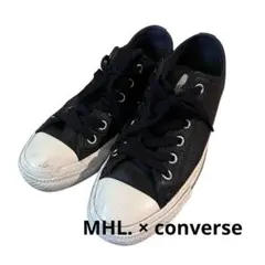 MHL converse レザー　スニーカー　24.5cm コンバース　黒のサムネイル