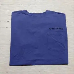 ANDGEEBEE 紫色 Tシャツ 半袖 ポケット付きのサムネイル