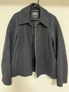 ZARA ダークグレー ヘリンボーンジャケット M