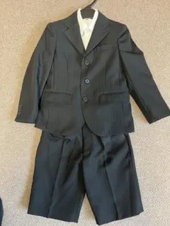 黒ストライプ スーツ・ショートパンツセット