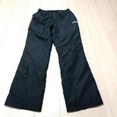 FILA ブラックジャージパンツM204番