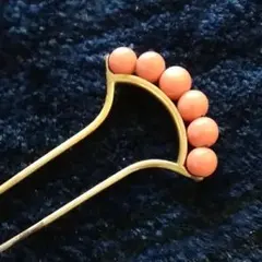 珊瑚（さんご） 簪(かんざし) 三越 　昭和？大正？アンティーク