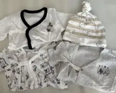 MOOMIN ベビー肌着 帽子 4点セット