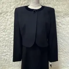 【 ★新品★東京ソワール★ブラック・アンサンブル ワンピース・９号・日本製 】