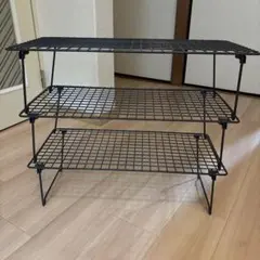 IKEA GREJIG グレイグ　シューズラック　黒　3個セット