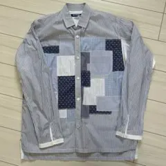 JUNYA WATANABE MANパッチワーク長袖シャツ Mサイズ