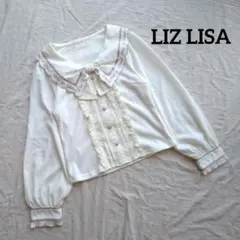 【LIZ LISA】リズリサ セーラーカラーブラウス フリル リボン レースのサムネイル