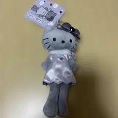 未使用　ハローキティ スタイルアップマスコット　キーホルダー　エンジェル　グレー