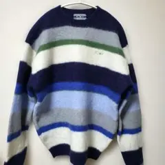 オーシャンパシフィック　マルチボーダーニット　Ｌサイズ　ウール100%　防寒