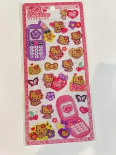 【正規品】平成はっぴーフォン　ステッカー　シール　ハローキティ　日焼け サンリオ