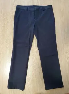 ユニクロ 黒無地 ストレッチパンツ ブラック シンプル