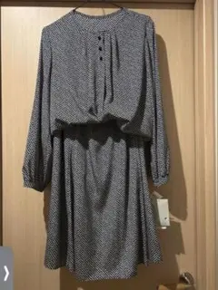 リフレクト【洗える】ドット柄クラシカルワンピース　新品　未使用　タグ付き11号 リフレクト【洗える】ドット柄クラシカルワンピース 新品 未使用 タグ