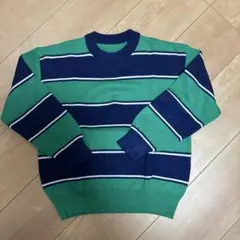 【美品】ドナルドダック ストライプセーター　120㎝