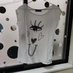 GROWZE 半袖Tシャツ ホワイト アイモチーフのサムネイル