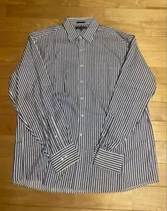 TOMMY HILFIGER 青白ストライプ長袖シャツ　トミーフィルフィガー