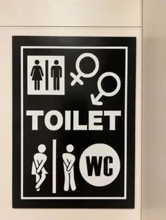 トイレ　看板　プレート　お手洗い　トイレマーク