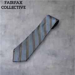FAIRFAX COLLECTION ストライプネクタイ　ブルー