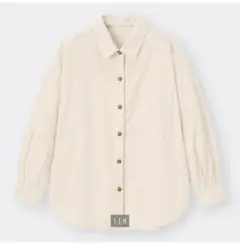 GUコーデュロイオーバーサイズシャツ