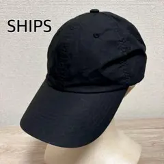 SHIPS キャップ　黒　シンプル　軽量