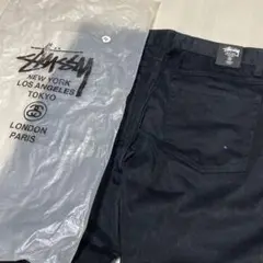 ステューシーデラックス‼️黒 ストレートパンツ タグ付き　新品未使用‼️ デッド‼️
