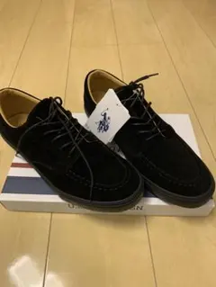 POLO ポロ　シューズ　スウェード　ブラック　メンズ