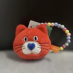 mojojojo ビーズチェーン付きフェイスマスコット4 赤ネコ
