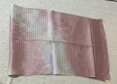 夏用 帯揚げ 桜 流れ水 くすみピンク 絽