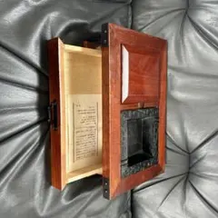 木製収納灰皿 ダークブラウン