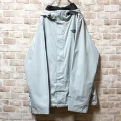 ⭐︎THE NORTH FACE ⭐︎刺繍⭐︎フード付きナイロンジャケット⭐︎グレー⭐︎M