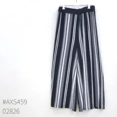 BOU JELOUDランダムストライプワイドパンツ サイズF モノトーン