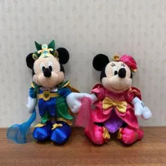 ミッキー ミニー ぬいぐるみバッジ