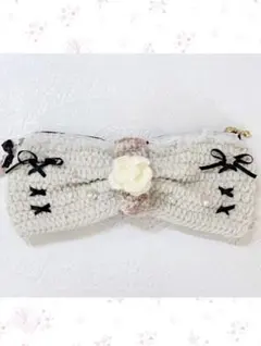 【princessmade】ハンドメイド かぎ針編み リボンペンケース 量産型