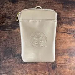 Starbucks ポーチ シャンパンゴールド