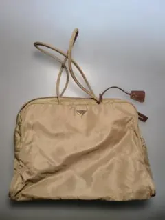 PRADA　ナイロン トートバッグ 三角ロゴ シルバー　金具　ビンテージ