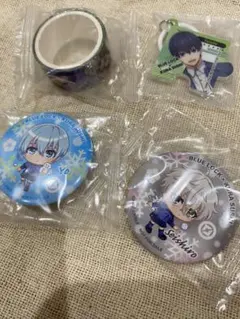 くら寿司オリジナル缶バッジ、マスキングテープなど4個⭐︎ブルーロック