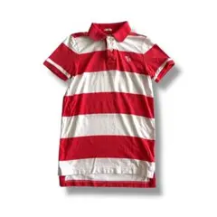 Abercrombie&Fitch ポロシャツ ボーダー メンズ レッド Sのサムネイル