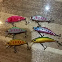 渓流ルアー シンキングミノー 6点セットのサムネイル