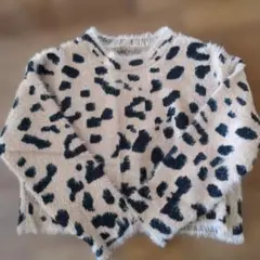 ヒョウ柄 長袖ニット セーター