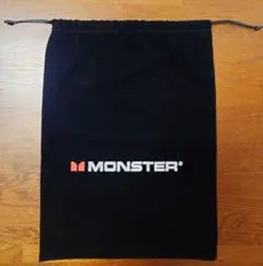 MONSTER CABLE モンスターケーブル 巾着袋 ベロア調 ロゴ入り