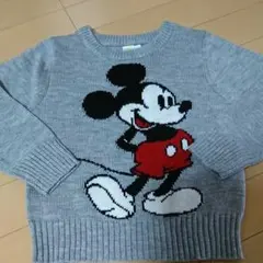 新品ミッキー ニットセーター110
